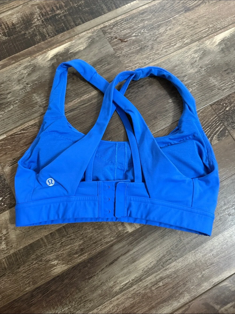 lululemon athletica stash it all Blue Cross-Back Sports Bra